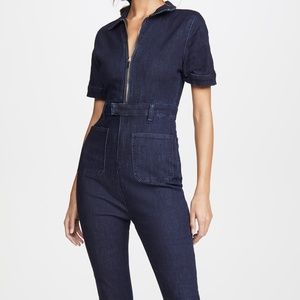 WeWoreWhat Denim Flare Jumpsuit